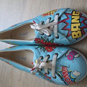Neefs Pop Art Ballerina Sneakers Shoes Size 8